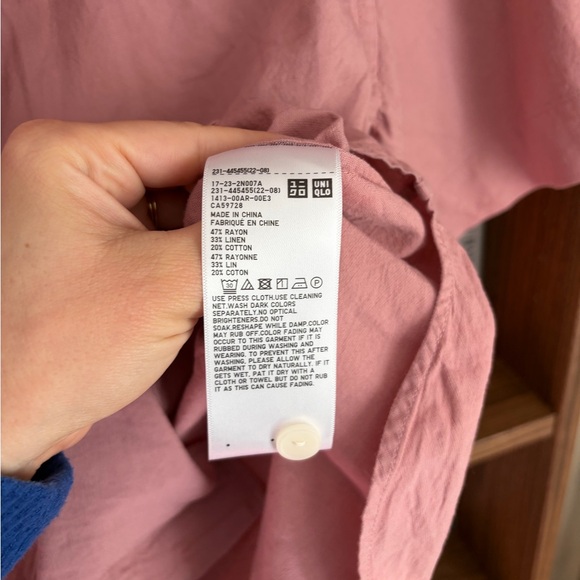 Pink Airy Button Down - Picture 5 of 6